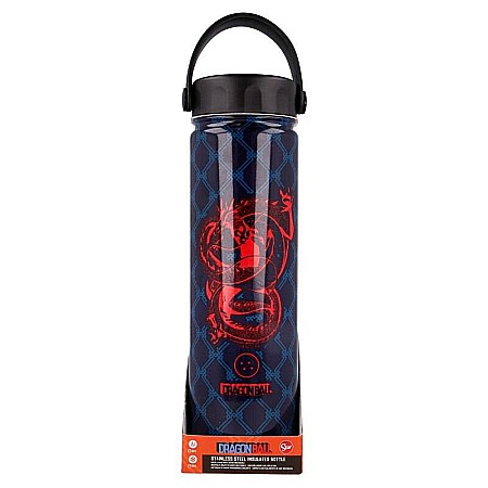 Sticlă Termos din inox, cu pereți dubli, fără BPA, roșu/albastru, 650 ml, Dragon Ball [0]