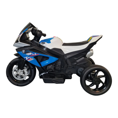 Mini tricicletă electrică cu licență BMW HP4, pentru o persoană, Albastru, 12V, Sunete/Muzică, Lumini, Greutate maximă suportată 30 kg, 82x42x54 cm [3]