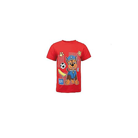 Tricouri copii - Tricou băieți, 100% bumbac, roșu, Paw Patrol, Play all Day