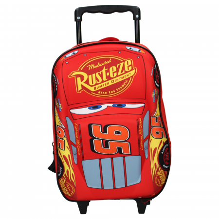 Troler 3D, 38x28x12 cm, multicolor, bretele ajustabile si intarite, Piston Cup, Cars 3 [1]