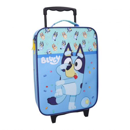 Trolere de călători - Troler copii, dimensiuni 41x30x14 cm, Multicolor, Made To Roll, Bluey