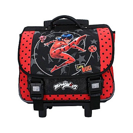 Troler Miraculous Ladybug Super Heroez, Negru/Roșu 38 x 31 x 15 cm [0]