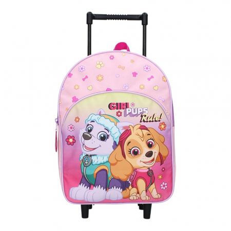 Troler multicolor, cu un compartiment, 33x25x12 cm, beretele ajustabile si captusite, Girl Pups Rule, Paw Patrol [1]
