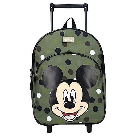 Ghiozdane și Rucsacuri - Troler tip rucsac, verde, 33x25x11 cm, Like You Lots, Mickey Mouse, Disney