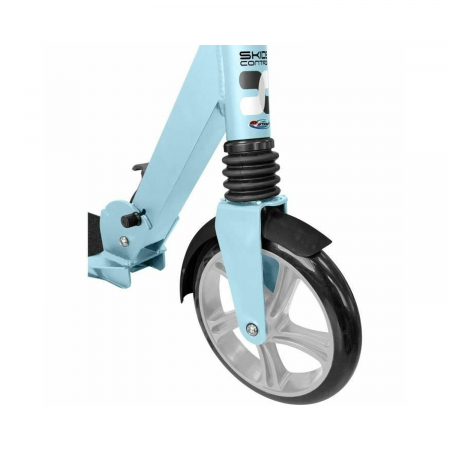 Trotineta Pliabila, cu Suspensie Dubla si Ghidon Reglabil, Roti PU 200 mm, ABEC 7, pentru Varsta 7+, sarcina maxima 100 kg, Blue Skids Control Oxygen [2]