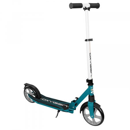 Trotinete - Trotineta Pliabila, cu Suspensie Dubla si Ghidon Reglabil, Roti PU 200 mm, ABEC 7, pentru Varsta 7+, sarcina maxima 100 kg, Skids Control Oxygen