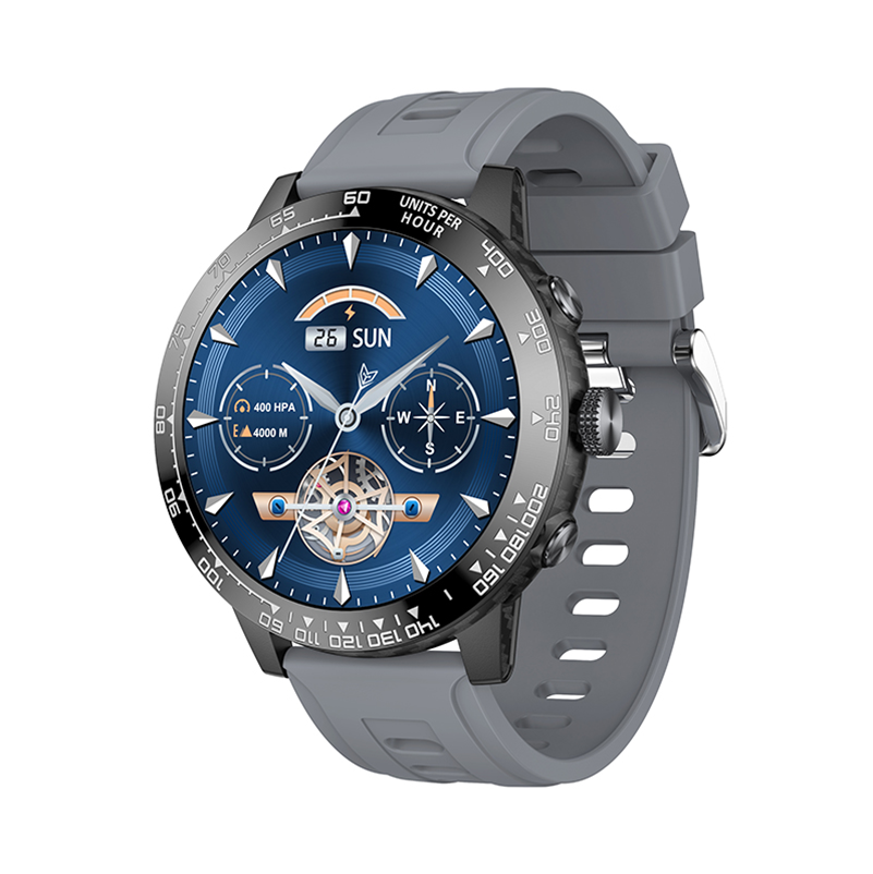 Ceas Smartwatch Zenark® G30 PRO Carbon, Ecran Amoled Ultra HD 4K, Baterie 450 mAh, Rezistent la socuri extreme, Subacvatic 3 ATM, Busola, Altimetru, Barometru, Functie ritm cardiac, Somn, Oxigen sange SpO2, Stres, Respiratie, 170+ moduri de sport, Gri [2]