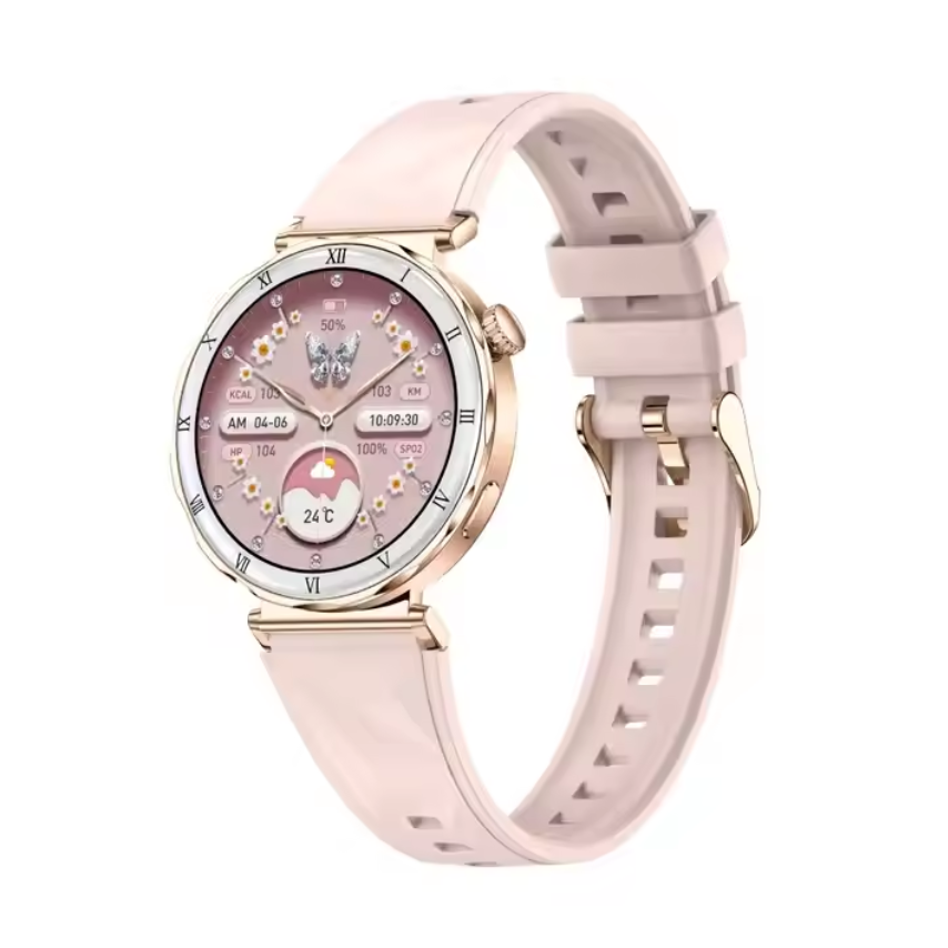 Ceas SmartWatch Dama ZENARK® i22 PRO, SUPER AMOLED, Auriu [15]