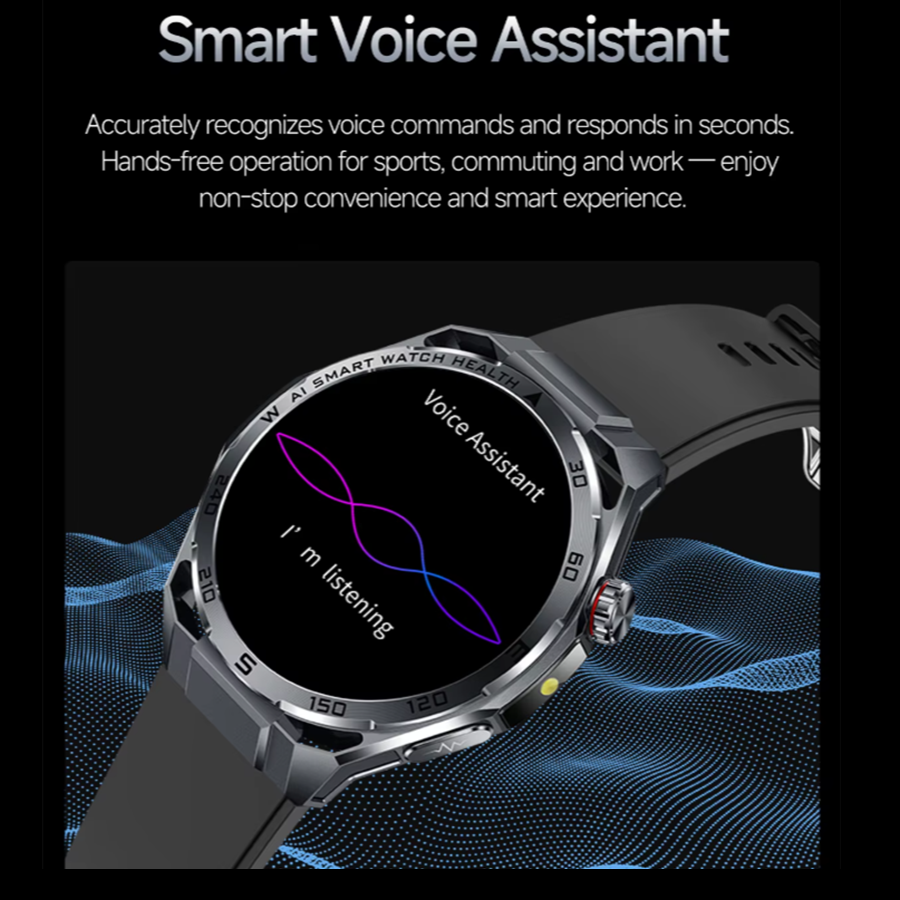 Ceas SmartWatch ZENARK® X-ET 47 PRO, Ecran IPS Ultra 4K, Functii sanatate, Negru [15]