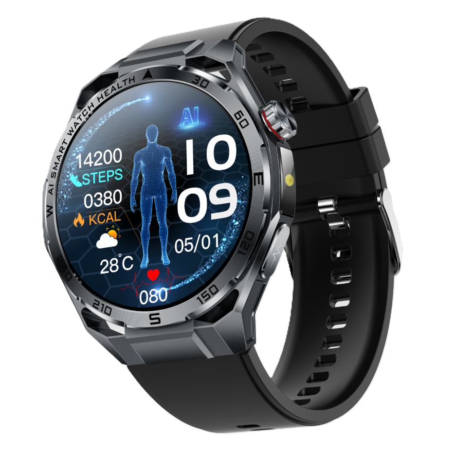 Ceas SmartWatch ZENARK® X-ET 47 PRO, Ecran IPS Ultra 4K, Functii sanatate, Negru [3]