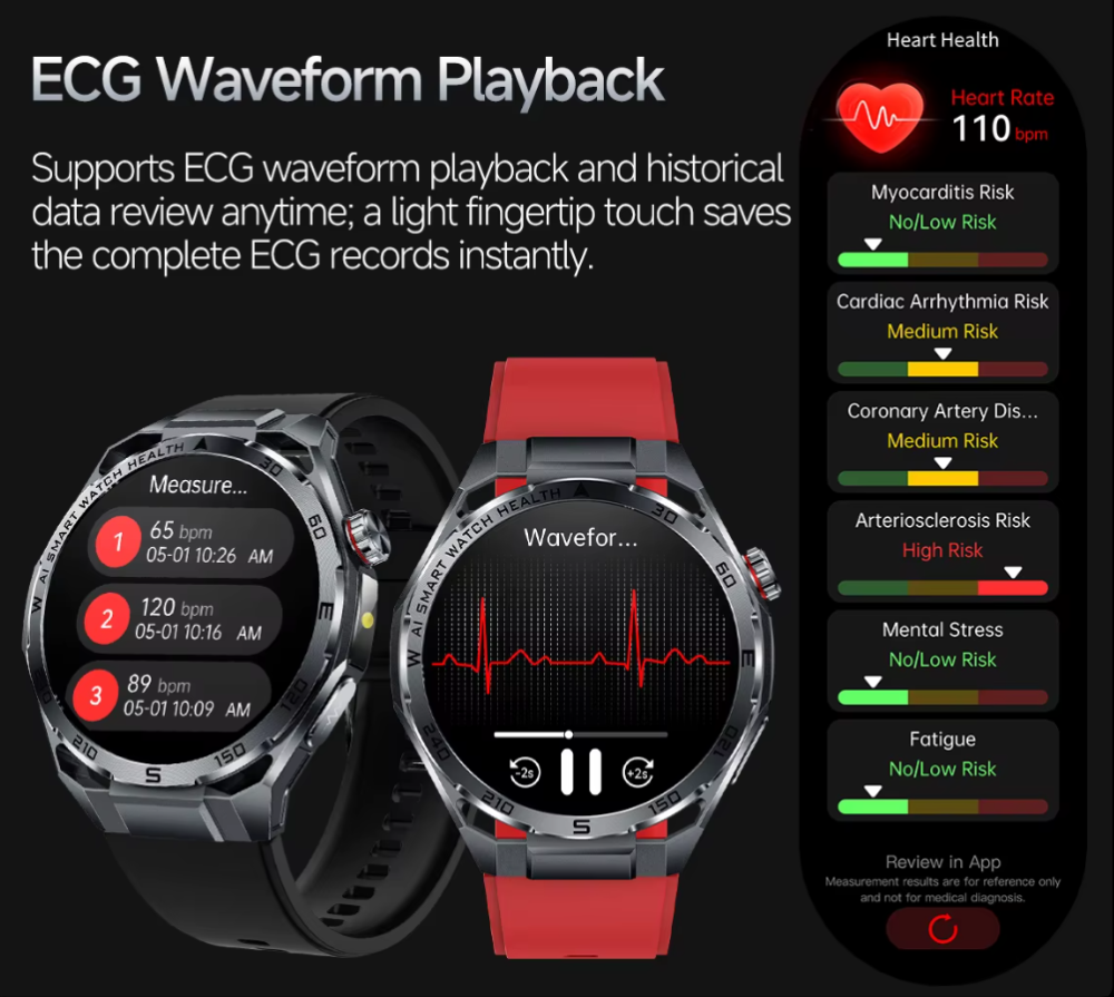 Ceas SmartWatch ZENARK® X-ET 47 PRO, Ecran IPS Ultra 4K, Functii sanatate, Negru [7]