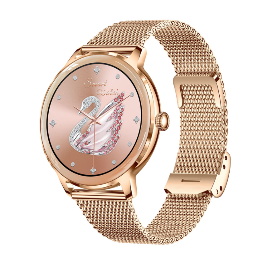 Ceas SmartWatch de Dama ZENARK® T50-XS PRO, 2 Bratari, Ecran AMOLED Ultra HD 4K, Gold [3]