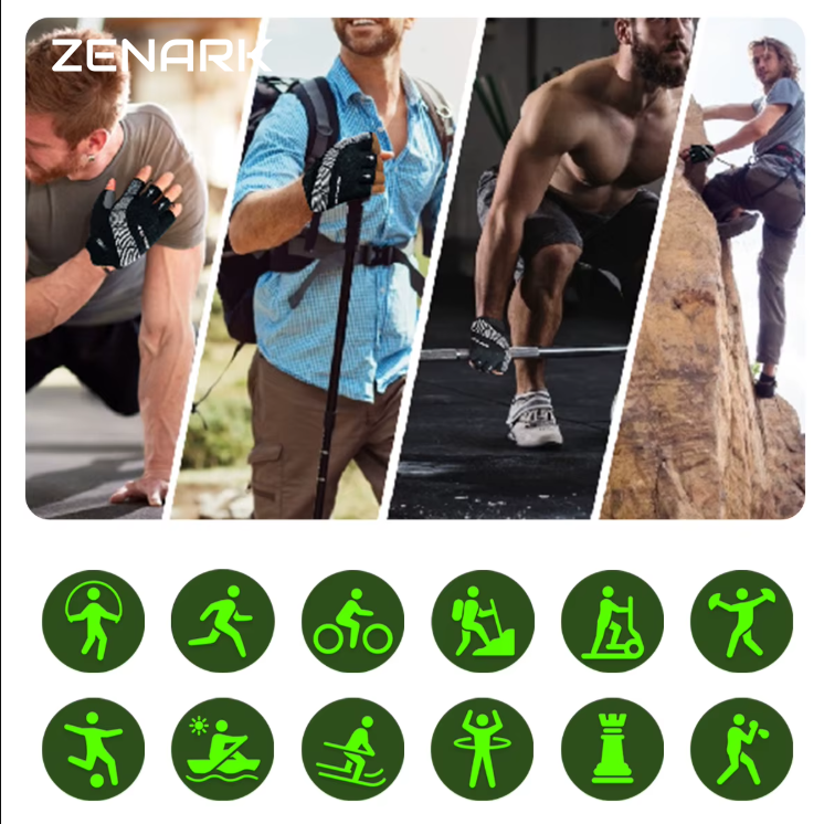 Ceas SmartWatch ZENARK® MEDX 13 PRO, Ecran IPS Ultra 4K, 2 Bratari, Functie SOS Persoane in Varsta, Lanterna LED, SOS LED, Sporturi Multiple, Negru [19]