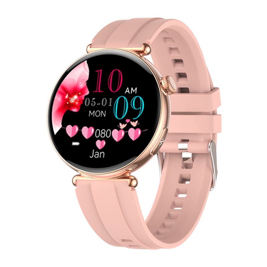 Ceas SmartWatch de Dama ZENARK® MED EX 9 PRO, Ecran AMOLED Ultra HD 4K, 2 Bratari, Functii sanatate, Sporturi multiple, Gold [2]