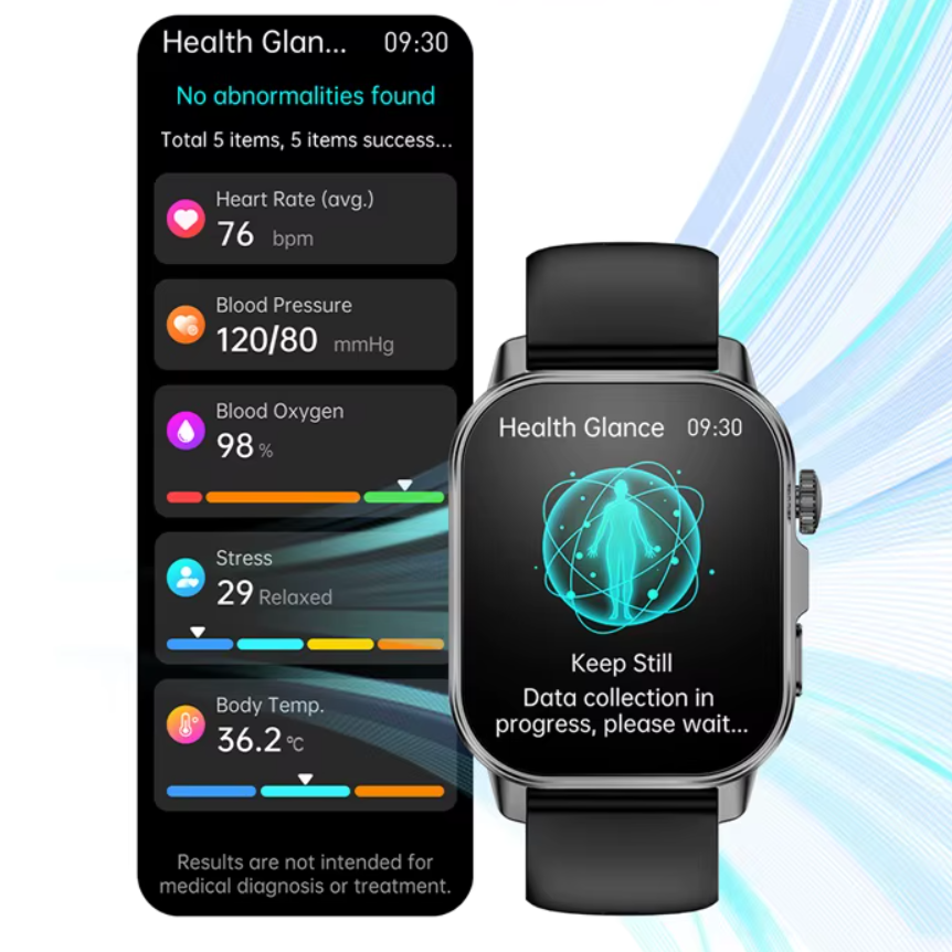 Ceas SmartWatch ZENARK® ET57 ONE, Ecran IPS UHD 4K, Functii sanatate, +100 Sporturi, Negru [3]