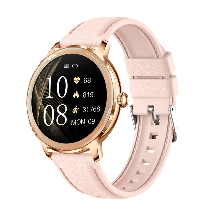 Ceas SmartWatch de Dama ZENARK® T50-XS PRO, 2 Bratari, Ecran AMOLED Ultra HD 4K, Gold [2]