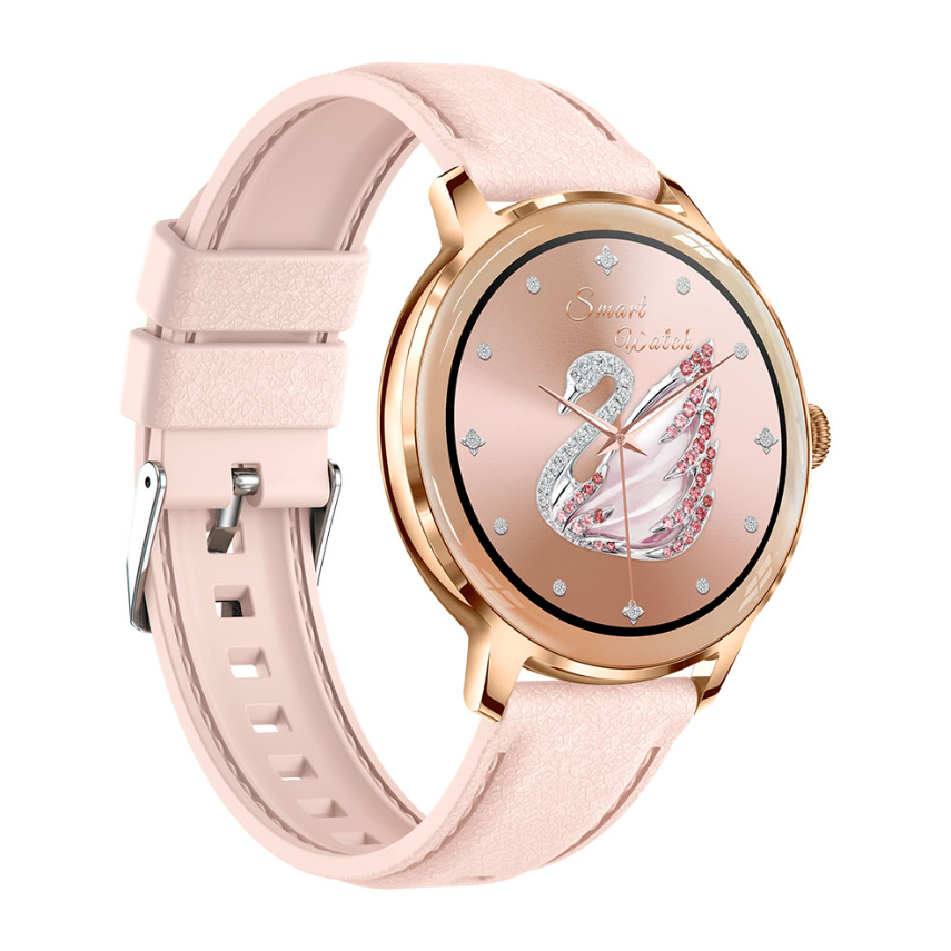 Ceas SmartWatch de Dama ZENARK® T50-XS PRO, 2 Bratari, Ecran AMOLED Ultra HD 4K, Gold [5]