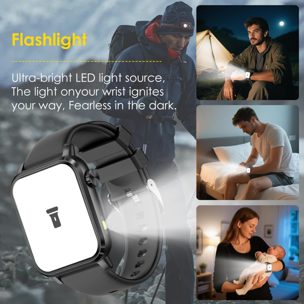 Ceas SmartWatch ZENARK® VZ 3 LITE, Ecran Ultra HD, Negru [8]
