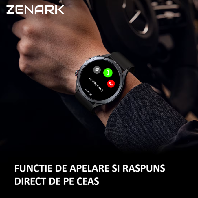 Ceas SmartWatch ZENARK® MED-X 14 PRO, Ecran IPS Ultra 4K, Functii sanatate, Negru [18]