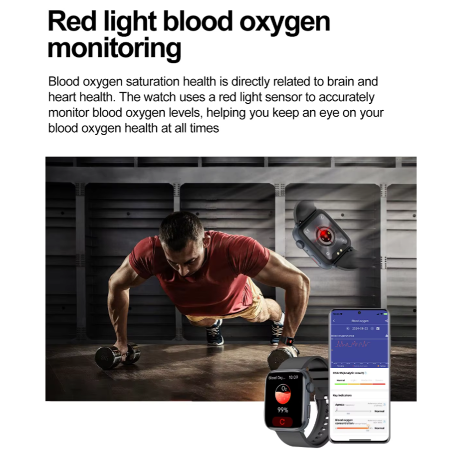 Ceas SmartWatch ZENARK® T9, Ecran Retina Ultra HD, Functii sanatate, 100+ Sporturi, Negru [10]