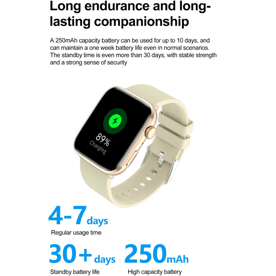 Ceas SmartWatch ZENARK® T9, Ecran Retina Ultra HD, Functii sanatate, 100+ Sporturi, Negru [23]