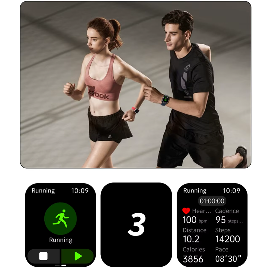 Ceas SmartWatch ZENARK® T9, Ecran Retina Ultra HD, Functii sanatate, 100+ Sporturi, Negru [19]