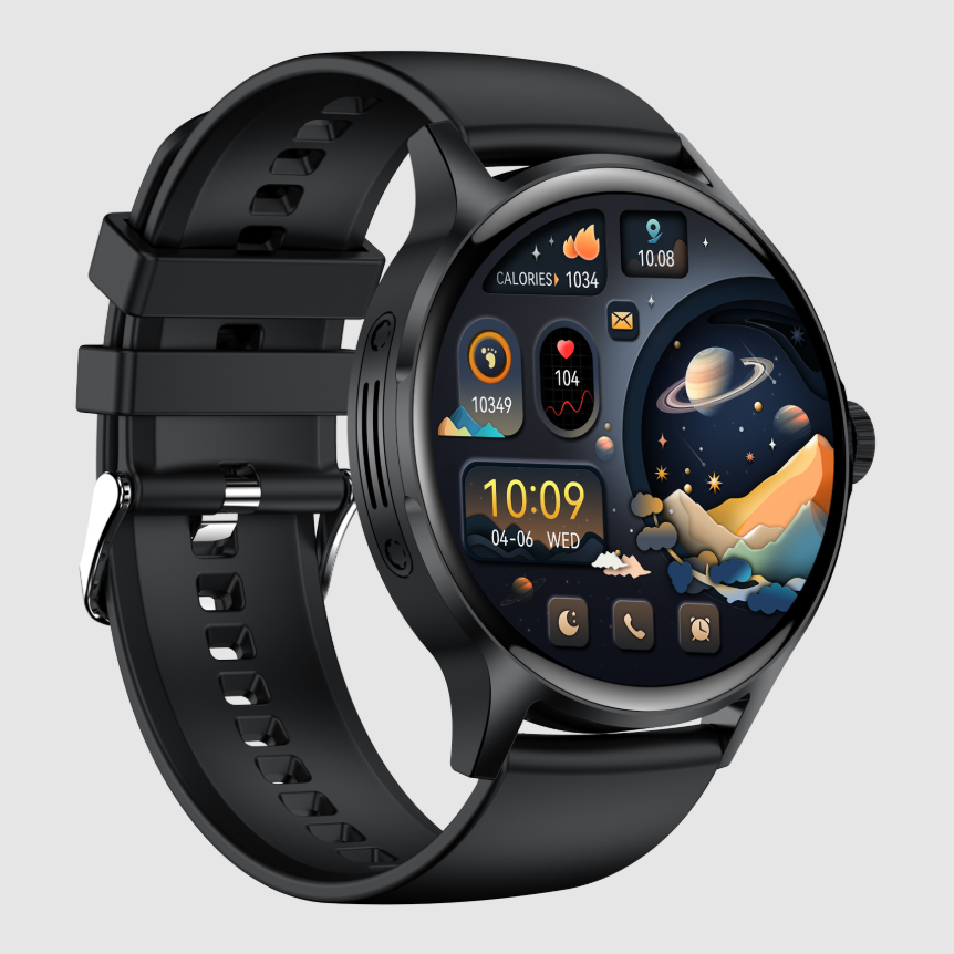 Ceas SmartWatch ZENARK® H30, 2 Bratari, Ecran AMOLED, Rezolutie Ultra HD 4K, Negru [11]