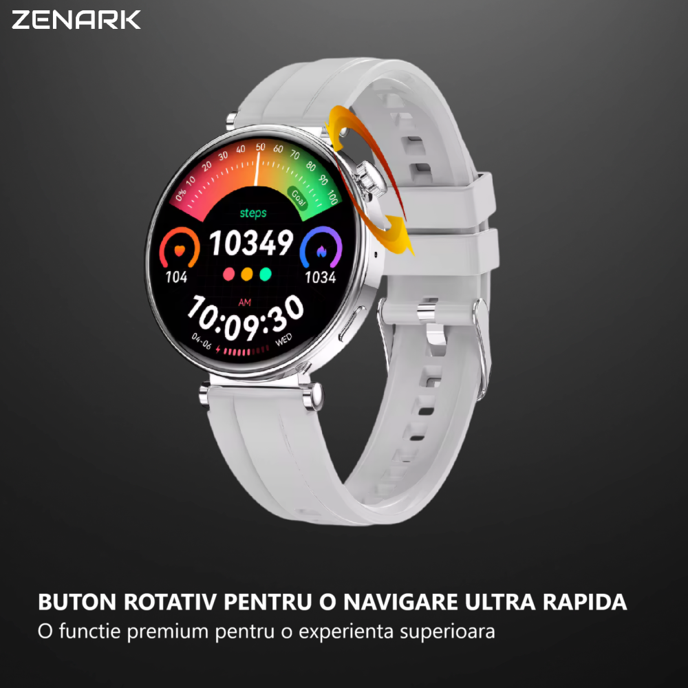SmartWatch de Dama ZENARK® WatchFit GT5 PRO, Silver - RESIGILAT [2]