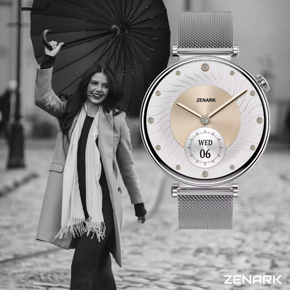 SmartWatch de Dama ZENARK® WatchFit GT5 PRO, Silver - RESIGILAT [4]