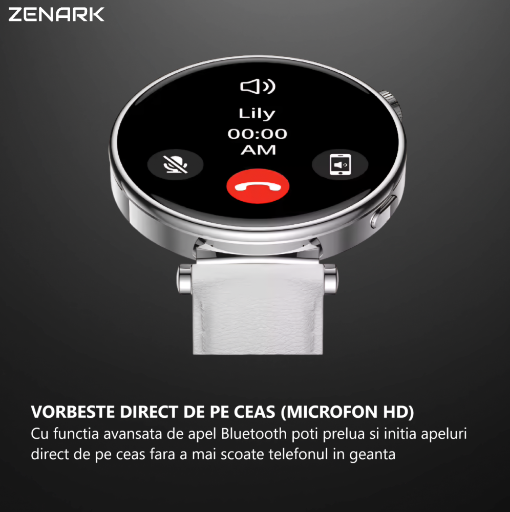 SmartWatch de Dama ZENARK® WatchFit GT5 PRO, Silver - RESIGILAT [3]
