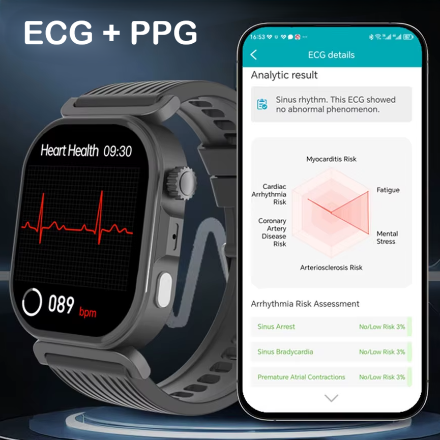 Ceas SmartWatch ZENARK® H10, Ecran IPS HD, Negru [7]