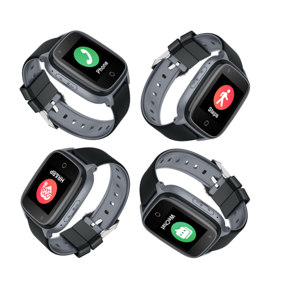 Smartwatch pentru Seniori/Adulti cu Cartela SIM ZENARK® G4 Elder PRO, Negru [14]