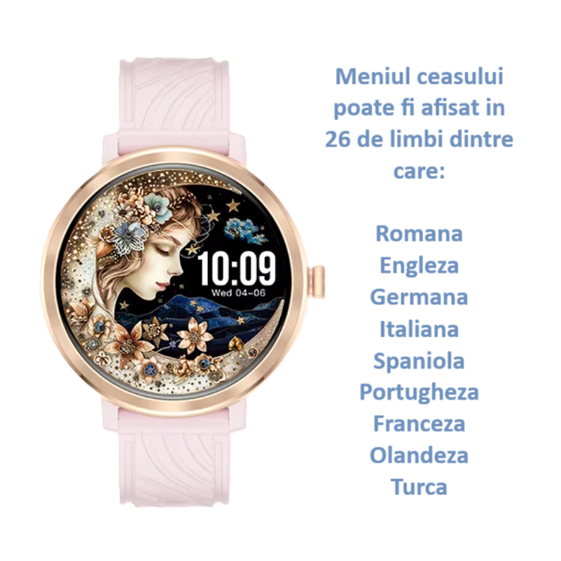 SmartWatch ZENARK® XN 7 PRO, Ecran AMOLED, Gold [2]