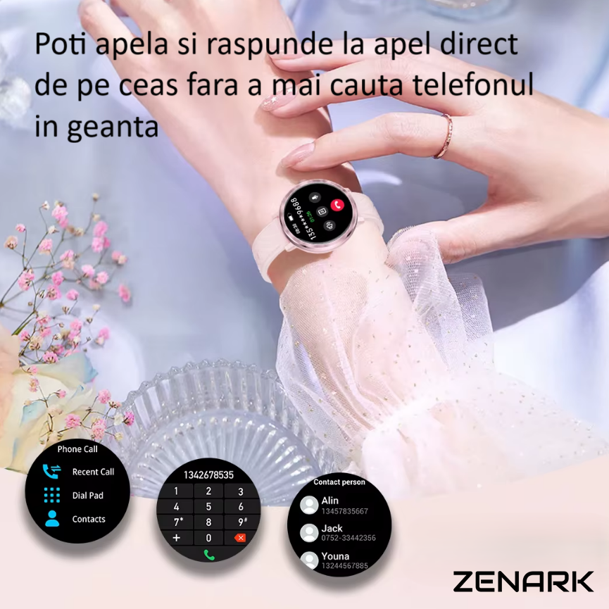 SmartWatch ZENARK® XN 7 PRO, Ecran AMOLED, Negru [12]