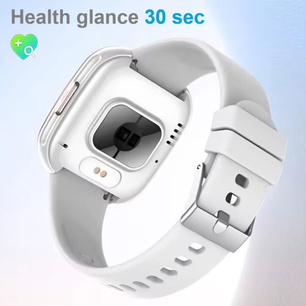 Ceas SmartWatch de Dama ZENARK® Matrix, Ecran Ultra HD, Scanare rapida functii sanatate 30 sec, Sporturi, Notificari, Gri/Alb [3]