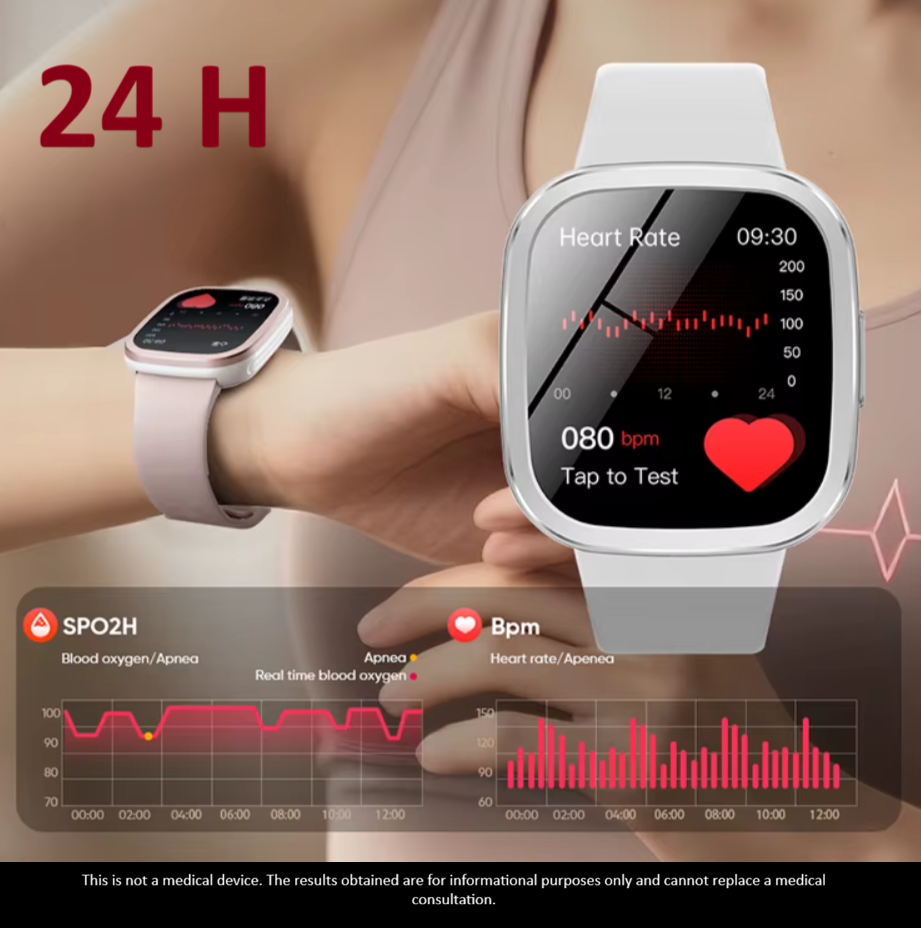 Ceas SmartWatch de Dama ZENARK® Matrix, Ecran Ultra HD, Scanare rapida functii sanatate 30 sec, Sporturi, Notificari, Gri/Alb [6]