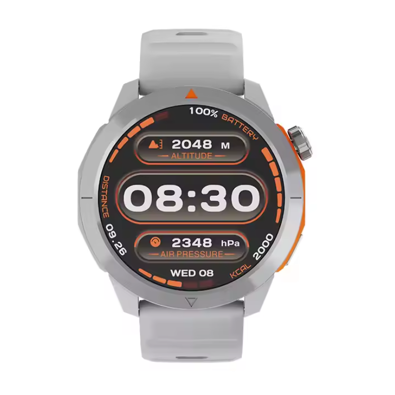 Smartwatch ZENARK® XN7 LITE, Ecran AMOLED, Subacvatic 3 ATM, Busola, GPS integrat, Altimetru, Barometru, Gri [3]