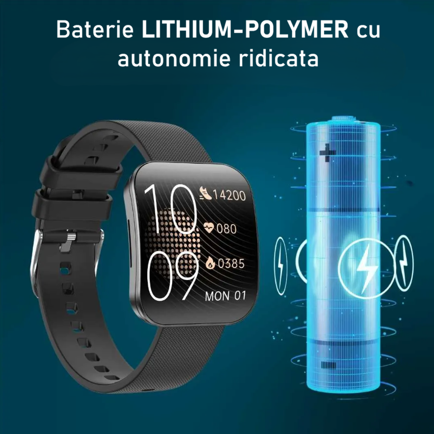Smartwatch dama ZENARK ULTRA 17 Negru curbat | AMOLED & Apeluri Bluetooth [13]