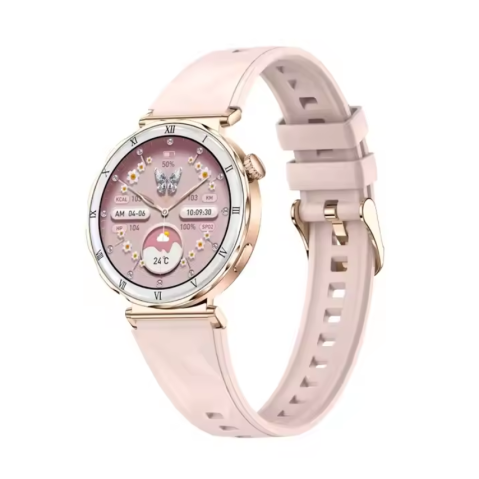Ceas SmartWatch Dama ZENARK® i22 PRO, SUPER AMOLED, Auriu [14]
