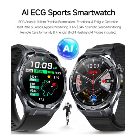 Ceas SmartWatch ZENARK® X-ET 47 PRO, Ecran IPS Ultra 4K, Functii sanatate, Negru [9]