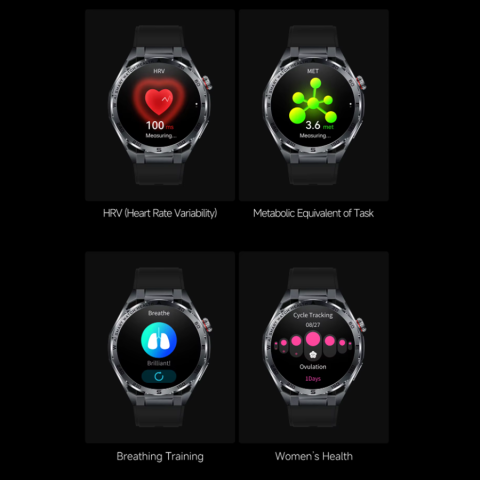 Ceas SmartWatch ZENARK® X-ET 47 PRO, Ecran IPS Ultra 4K, Functii sanatate, Negru [16]