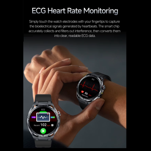 Ceas SmartWatch ZENARK® X-ET 47 PRO, Ecran IPS Ultra 4K, Functii sanatate, Negru [5]