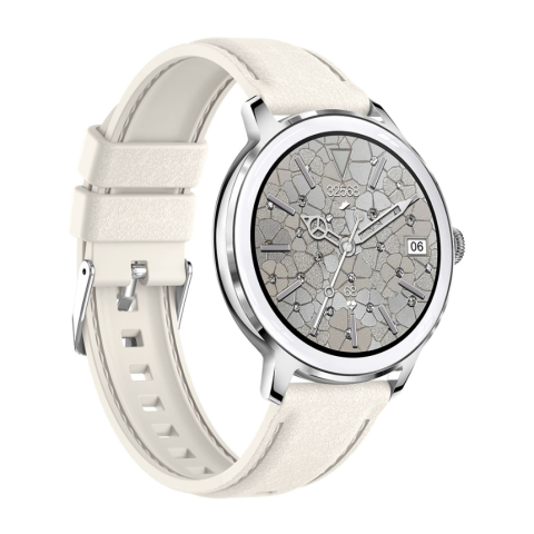 Ceas SmartWatch de Dama ZENARK® T50-XS PRO, 2 Bratari, Ecran AMOLED Ultra HD 4K, Silver [4]