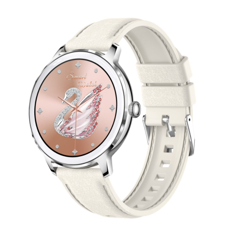 Ceas SmartWatch de Dama ZENARK® T50-XS PRO, 2 Bratari, Ecran AMOLED Ultra HD 4K, Silver [2]