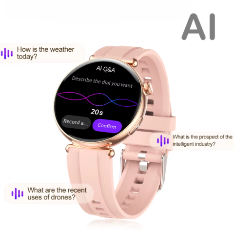 Ceas SmartWatch de Dama ZENARK® MED EX 9 PRO, Ecran AMOLED Ultra HD 4K, 2 Bratari, Functii sanatate, Sporturi multiple, Gold [16]