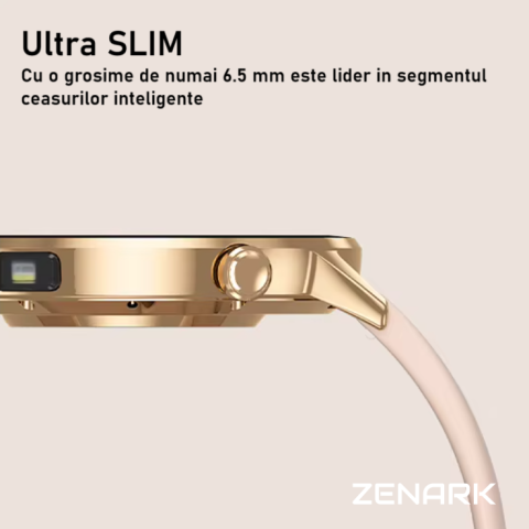 Ceas SmartWatch ZENARK® Dbit 8, 2 Bratari, Ecran 1.32 inch AMOLED Ultra HD 4K, Functii sanatate, Sporturi multiple, Lanterna, Negru [5]