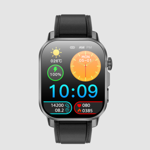 Ceas SmartWatch ZENARK® ET57 ONE, Ecran IPS UHD 4K, Functii sanatate, +100 Sporturi, Negru [19]