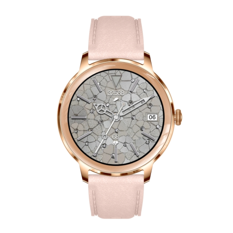 Ceas SmartWatch de Dama ZENARK® T50-XS PRO, 2 Bratari, Ecran AMOLED Ultra HD 4K, Gold [2]