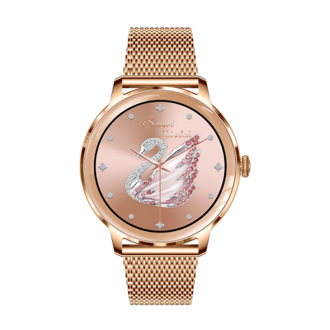 Ceas SmartWatch de Dama ZENARK® T50-XS PRO, 2 Bratari, Ecran AMOLED Ultra HD 4K, Gold [5]