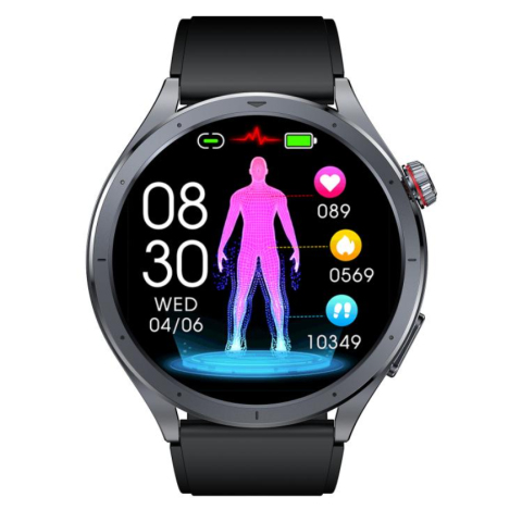 Ceas SmartWatch ZENARK® MED-X 14 PRO, Ecran IPS Ultra 4K, Functii sanatate, Negru [3]